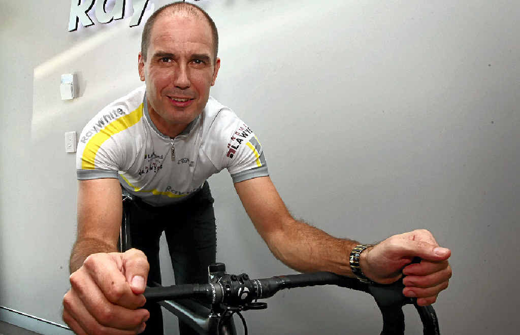 PEDAL POWER: Rudy Grommen prepares to take part in a charity ride to raise money for children’s hospitals. PEDAL POWER: Rudy Grommen prepares to take part in a charity ride to raise money for children’s hospitals.
